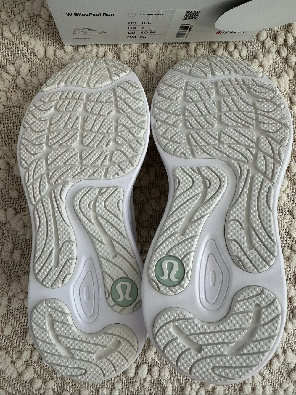 Lululemon BlissFeel Run Women's White Running Shoe, New with Box, Size 8.5